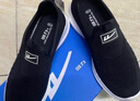 回力（Warrior）官方男鞋秋季透氣軟底網(wǎng)面鞋男老人網(wǎng)鞋男士一腳蹬鞋子男全黑40 曬單實(shí)拍圖