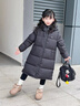 巴布豆（BOBDOG）金標中長(cháng)款兒童羽絨服冬季2025年新品寬松男女童裝A類(lèi)95鴨絨外套 燕麥色 【雙拉鏈】 120 推薦【身高100-110cm】 曬單實(shí)拍圖