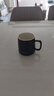 宅輕松 陶瓷馬克杯帶勺蓋送禮咖啡杯牛奶杯早餐杯辦公水杯子男女茶杯黑 曬單實(shí)拍圖