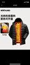 諾詩(shī)蘭（NORTHLAND）男士鵝絨羽絨服可升溫戶(hù)外防潑水防風(fēng)保暖輕量連帽羽絨衣 曬單實(shí)拍圖