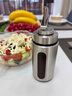 WCZ德國不銹鋼油壺玻璃食品級油壸醬油醋調料瓶廚房家用香油瓶不滴漏 自開(kāi)合+雙層壁身120ml單只 加防水標貼 曬單實(shí)拍圖