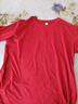 清倉撿漏高檔剪標減齡短袖t恤寬松遮肚子洋氣設計大碼上衣洋氣 51酒紅色【純色】 XL 【130-150斤】 曬單實(shí)拍圖