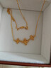 周生生丁香花黃金項鏈 生生有囍足金花卉婚嫁套鏈 95304N計價(jià)5.55克 曬單實(shí)拍圖
