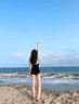 柯帛（KEBO）游泳衣女連體性感顯瘦小胸遮肚韓國保守ins泡溫泉新款泳裝 曬單實(shí)拍圖