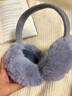 南極人（Nanjiren）耳罩保暖冬季護耳騎行女士冬天耳罩高顏值毛絨絨戶(hù)外防寒加厚護臉 氣質(zhì)灰【可愛(ài)防凍-毛茸茸】高顏值 曬單實(shí)拍圖