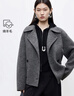 VEROMODA 毛呢大衣2025秋冬新款含綿羊毛腰帶雙排扣短款雙面呢32544T002 曬單實(shí)拍圖