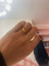 中國黃金黃金戒指女生足金雙層玫瑰活口戒情人節禮物送女友老婆生日 足金雙層玫瑰戒指 曬單實(shí)拍圖