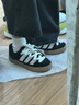 adidas「鯊魚(yú)面包鞋」ADIMATIC經(jīng)典運動(dòng)板鞋男女阿迪達斯三葉草   黑色/白色   42.5 曬單實(shí)拍圖