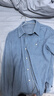 初語(yǔ)襯衫女2025秋季新款復古燈芯絨法式長(cháng)袖襯衣疊穿打底時(shí)尚上衣 灰藍色 S 曬單實(shí)拍圖