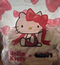野獸派家居（tbh）三麗鷗Hello Kitty法蘭絨家居服套裝冬季可外穿睡衣女 Hello Kitty法蘭絨家居服 奶白條紋 S 曬單實(shí)拍圖