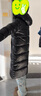 高梵黑金鵝絨服先鋒5.0八格2025年新款男女同款加厚長(cháng)款羽絨服 黑色 M 曬單實(shí)拍圖