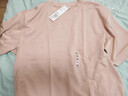 優(yōu)衣庫合作款男女裝涼感大師T AIRism寬松圓領(lǐng)T恤5分袖短袖482295 11 粉紅色 2XL 曬單實(shí)拍圖