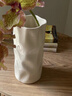 涵蔚奶油風(fēng)褶皺冰裂紋陶瓷花瓶 ins 風(fēng)高級質(zhì)感客廳玄關(guān)餐桌裝飾擺件 曬單實(shí)拍圖