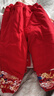 優(yōu)奇嬰兒衣服寶寶秋冬加厚棉服百天周歲紅色喜慶禮服拜新年分體套裝 曬單實(shí)拍圖