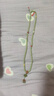 印象眸108顆和田玉手串女款淺青玉手鏈南紅蜜蠟如意鎖手串項鏈 曬單實(shí)拍圖