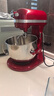 KitchenAid （凱膳怡）廚師機家用商用7QT升降式大容量全自動(dòng)和面揉面一體機打蛋器攪面機奶油機6.9L 5KSM7580XCCA-珠光紅 6.9L 曬單實(shí)拍圖