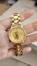 亨刻金表999足金情侶對表石英表防水鑲鉆瑞士機芯選貔貅送男友送女友 女款 （金重約0.8g） 曬單實(shí)拍圖