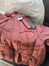 皮爾卡丹（pierre cardin）羽面包絨服女2025冬季新款短款韓版寬松連帽加厚保暖外套潮 酒紅色 XL 125-140斤 曬單實(shí)拍圖