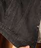 真維斯（Jeanswest）牛仔夾克男2025秋冬牛仔外套男潮牌舒適寬松百搭上衣服黑灰XL 曬單實(shí)拍圖