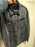 VEROMODA襯衫水洗做舊含萊賽爾襯衫外套325253001 牛仔灰色 M 曬單實(shí)拍圖