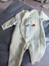 babylove嬰兒連體衣秋冬純棉可愛(ài)寶寶哈衣爬服新生兒夾棉保暖衣服秋冬裝 曬單實(shí)拍圖