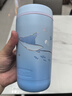 膳魔師（THERMOS）海洋系列2代高真空不銹鋼保溫杯辦公水杯咖啡杯便攜杯子吸管杯 不銹鋼隨行杯 420ml 附贈杯套 曬單實(shí)拍圖