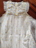 拉比童裝女童連衣裙2022夏裝女寶寶網(wǎng)紗背心蓬蓬裙公主裙 米白110 曬單實(shí)拍圖