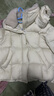 坦博爾羽絨服女士短款可脫卸帽秋冬廓形保暖厚外套5520350Z 臻奢白160 曬單實(shí)拍圖