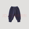 巴厘小豬兒童冬季保暖褲羊羔絨加厚男童長(cháng)褲寶寶休閑褲運動(dòng)褲女童加絨褲子 藏青 110 曬單實(shí)拍圖