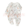婧麒（JOYNCLEON）新生嬰兒衣服純棉寶寶秋款和尚服嬰兒連體衣秋冬哈衣 Jlt200853 曬單實(shí)拍圖