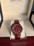 LONGAINA瑞士原裝手表女士機械表夜光2025新款氣質(zhì)輕奢十大名牌真鉆女表 升級版皮帶款L6169酒紅色+帶證書(shū) 曬單實(shí)拍圖