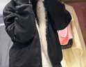 棉致座山雕貓耳朵連帽棉服女冬季加厚高級感棉衣羽棉襖絨服外套派克服 381黑色【高品質(zhì)】 XL 140-165斤 曬單實(shí)拍圖