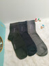 羅蒙襪子男士100%純棉10A抗菌防臭襪吸汗軟棉棉中筒商務(wù)款男襪秋冬季 曬單實(shí)拍圖
