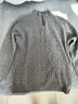 恒源祥羊絨衫男100%山羊絨冬季新款休閑拉鏈半高領(lǐng)針織衫厚款保暖毛衣 曬單實(shí)拍圖