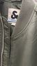 杰克·瓊斯（JACK&JONES）男裝秋冬潮酷飛行員夾克男短款棉服寬松棒球服棉衣外套男士 E03草綠 S 170 曬單實(shí)拍圖