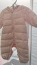 英氏（YEEHOO）嬰兒衣服新生兒羽絨服冬季保暖連體衣羽絨爬服 曬單實(shí)拍圖