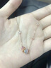 Cindy Kelly輕奢純銀項鏈女高級感精致走心鎖骨鏈送生日新年禮物送女生女友 玫瑰金【送老婆女友實(shí)用高檔】 曬單實(shí)拍圖