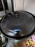 JAHE陶瓷砂鍋電磁爐明火兩用火鍋酒店煲湯沙鍋瓦煲大容量石鍋燉鍋湯煲 陶瓷煲+導熱片（電磁爐款） 6.5L 曬單實(shí)拍圖