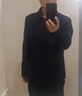皮爾卡丹（pierre cardin）春秋季新款寬松夾克呢子外套商務(wù)潮流帥氣休閑毛呢男裝翻領(lǐng) 黑色 L 【適合115-130斤】 曬單實(shí)拍圖