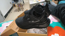 鴻星爾克運動(dòng)鞋男回彈加絨保暖革面鞋流星防滑耐磨跑步鞋 曬單實(shí)拍圖