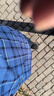 啄木鳥(niǎo)長(cháng)袖格子襯衫男秋冬季加絨加厚保暖男士襯衣休閑大碼爸爸衣服男裝 9903 XL 曬單實(shí)拍圖