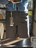 羅蒙（ROMON）毛呢短褲女2025秋冬新款五分闊腿褲高腰寬松顯瘦加厚外穿休閑中褲 深灰色 2XL  【建議135-150斤】 曬單實(shí)拍圖