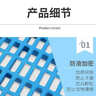 憨憨寵 貓狗籠腳墊板 狗舍防滑卡腳墊板網(wǎng)格可拼接加厚散熱板（單片裝） 長(cháng)寬為90*30cm 藍色 曬單實(shí)拍圖