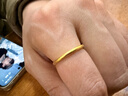 六福珠寶 黃金戒指光面實(shí)心素圈足金閉口戒 計價(jià) 14號-約2.75克 曬單實(shí)拍圖