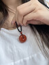 奧洛黛婭南紅瑪瑙平安扣吊墜正品川料柿子紅滿(mǎn)色滿(mǎn)肉南紅掛件正品男女項鏈 天然南紅平安扣【大號】假一賠十 曬單實(shí)拍圖