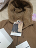 可然樸簡(jiǎn)【承川】御寒加厚 大白鵝絨服羊羔毛帽羽絨服保暖外套秋冬新款 大漠棕 S 曬單實(shí)拍圖