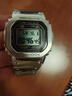 卡西歐（CASIO）七夕節禮物 G-SHOCK金屬小方塊時(shí)尚運動(dòng)男表小金塊銀塊男士手表 GMW-B5000D-1PR全金屬 曬單實(shí)拍圖