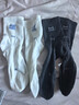 貓人男士襪子男100%純棉防臭吸汗10A級抗菌秋冬長(cháng)襪休閑商務(wù)中筒襪6雙 曬單實(shí)拍圖