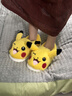 樸西冬季保暖可愛(ài)皮卡丘棉拖鞋柔軟珊瑚絨成人款家用厚底防滑底紋棉拖 皮卡丘黃 38-39 曬單實(shí)拍圖