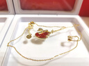 大英博物館天鵝貴族棋盤(pán)糖心瑪瑙騏驥紅手鏈項鏈禮盒送女生生日禮物新年禮物 曬單實(shí)拍圖